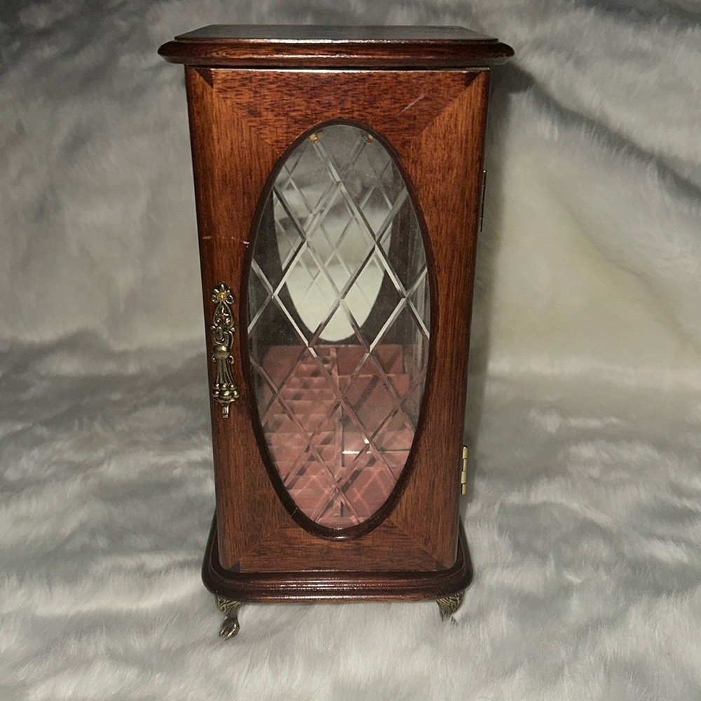 Vintage The Commodore Collection Wooden Jewelry Box by Rosalco